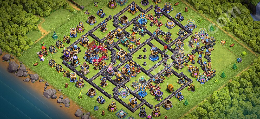 Anti Everything TH18 Base Plan with Link, Copy Town Hall 18 Design 2026, #77