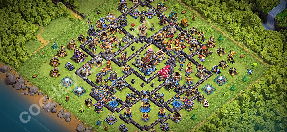 TH18 Trophy Base Plan with Link, Anti Everything, Copy Town Hall 18 Base Design 2026, #78