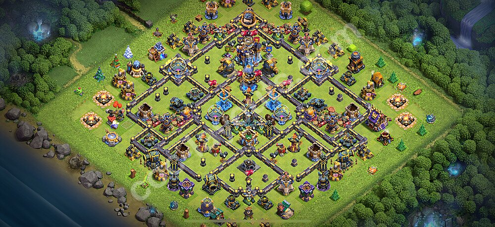 Ustawienie bazy do obrony TH18 z linkiem, Legenda Ligi - Ratusz poziom 18 - COC 2026 - #8