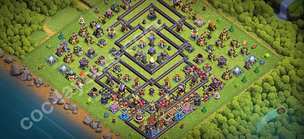 TH18 Anti 3 Stars Base Plan with Link, Copy Town Hall 18 Base Design 2026, #81