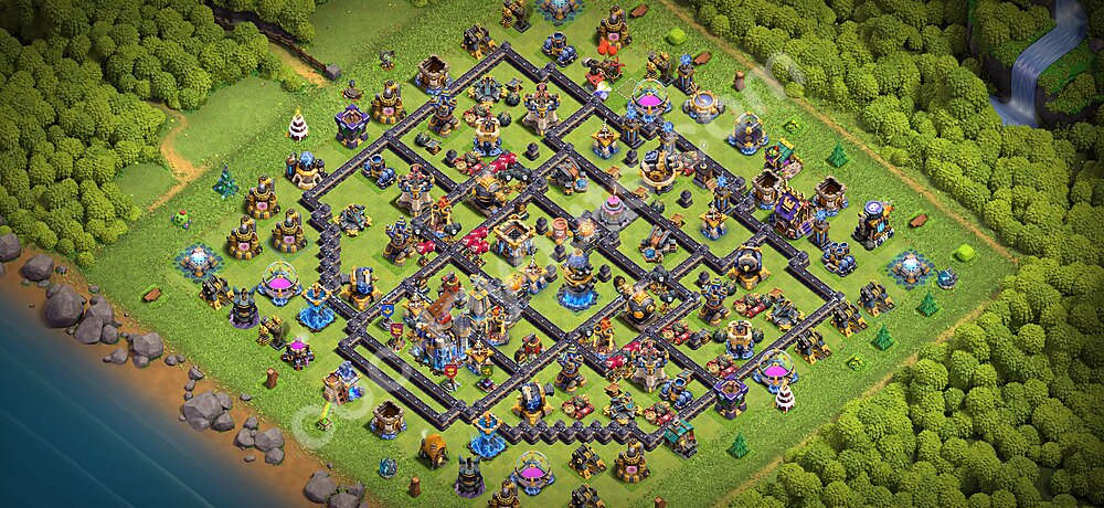TH18 Anti 3 Stars Base Plan with Link, Anti Air / Electro Dragon, Copy Town Hall 18 Base Design 2026, #82