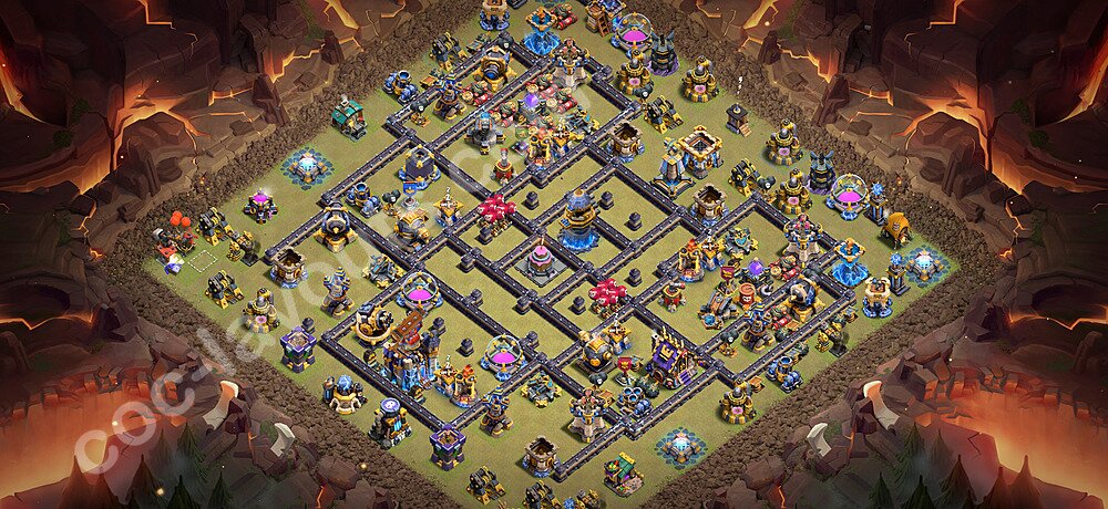 Die Anti 3 Sterne Base RH18 + Link 2026 - COC Rathaus 18 Kopieren Base - #88