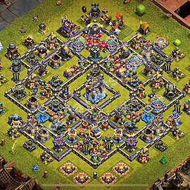 Ustawienie bazy do farma TH18 z linkiem, Hybrydowy - Ratusz poziom 18 - COC 2026, #3