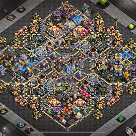 Diseño de aldea para farming Ayuntamiento 18 Copiar, Anti Todo - COC TH18 Perfecta Distribucion 2026 + Enlace - #5