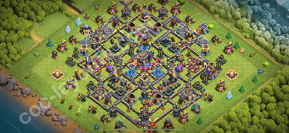 Ustawienie bazy do farma TH18 z linkiem, Anty 3 Gwiazdki - Ratusz poziom 18 - COC 2026, #11