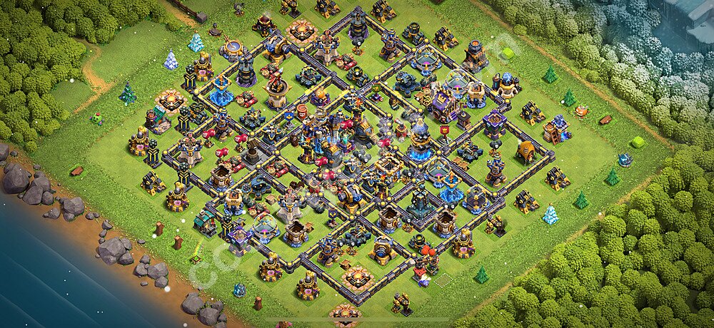 Ustawienie bazy do farma TH18 z linkiem, Anty 2 Gwiazdki - Ratusz poziom 18 - COC 2026, #12