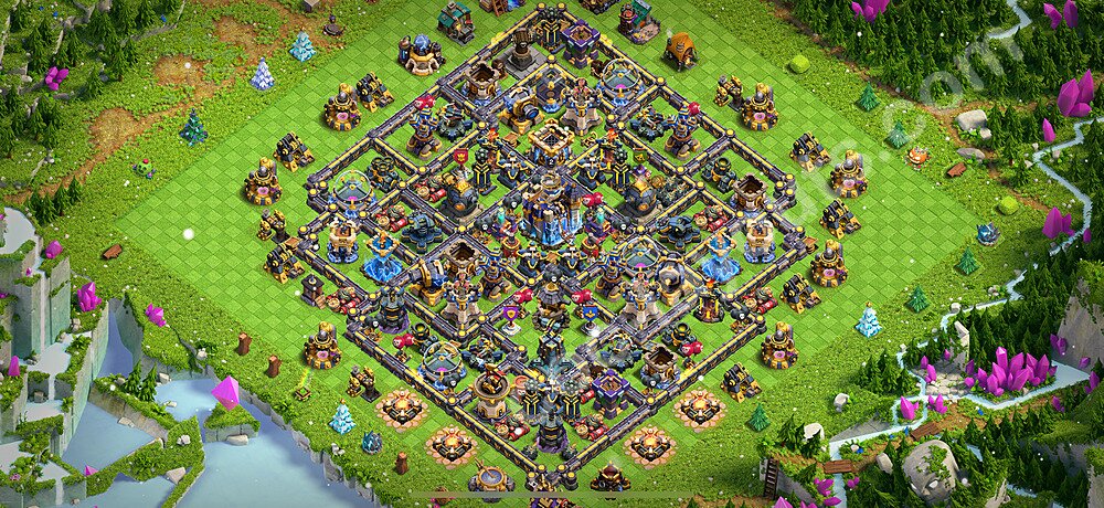 Farming Base Village HDV 18 + Lien (Link) 2026 - Hôtel de Ville 18 Base Copier - #14