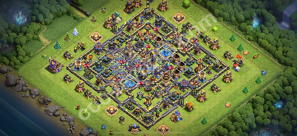 Ustawienie bazy do farma TH18 z linkiem, Anty 3 Gwiazdki - Ratusz poziom 18 - COC 2026, #6