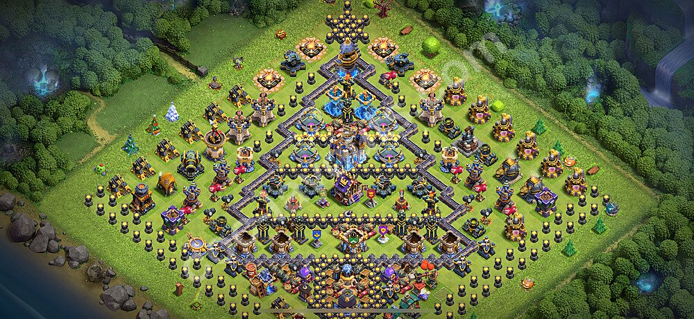 Ustawienie baza Troll Funny TH18 z linkiem - Ratusz poziom 18 - COC 2026 - #5