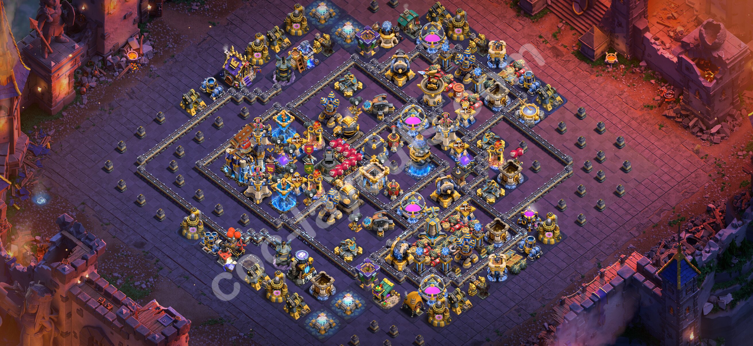 TH18 War Base #179 – TH18 layout preview