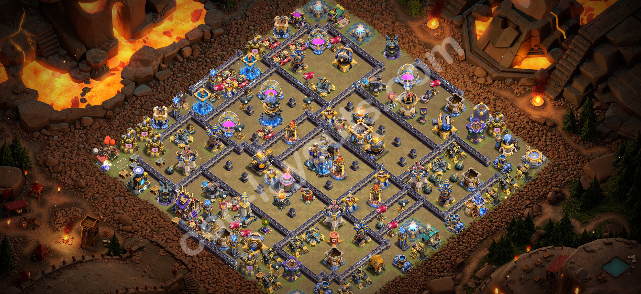 TH18 War Base #178 – TH18 layout preview