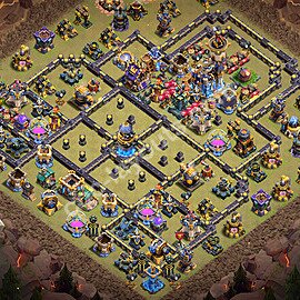 Die Anti 2 Sterne Clan War Base RH18 + Link, Legend League 2026 - COC Rathaus Level 18 Kriegsbase (CK / CW) - #102