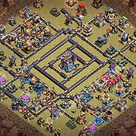 TH18 Anti 3 Stars CWL War Base Plan with Link, Copy Town Hall 18 Design 2026, #106
