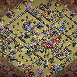 TH18 Anti 3 Stars CWL War Base Plan with Link, Copy Town Hall 18 Design 2026, #107