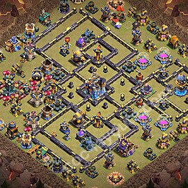 Die Anti 3 Sterne Clan War Base RH18 + Link 2026 - COC Rathaus Level 18 Kriegsbase (CK / CW) - #109