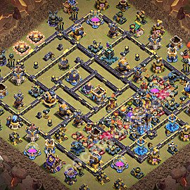 TH18 Anti 3 Stars CWL War Base Plan with Link, Anti Air / Electro Dragon, Copy Town Hall 18 Design 2026, #114