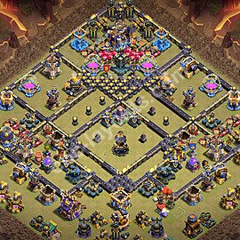 TH18 War Base Plan with Link, Anti Everything, Copy Town Hall 18 CWL Design 2026, #115