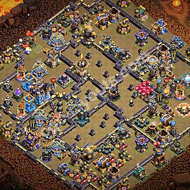 TH18 Anti 3 Stars CWL War Base Plan with Link, Copy Town Hall 18 Design 2026, #125