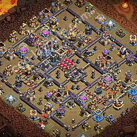 TH18 War Base Plan with Link, Copy Town Hall 18 CWL Design 2026, #130