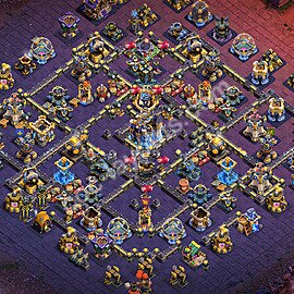 TH18 Anti 2 Stars CWL War Base Plan with Link, Anti Everything, Copy Town Hall 18 Design 2026, #14