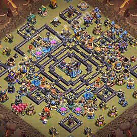 Die Anti 3 Sterne Clan War Base RH18 + Link 2026 - COC Rathaus Level 18 Kriegsbase (CK / CW) - #143
