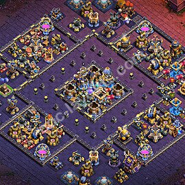 Die Anti 3 Sterne Clan War Base RH18 + Link, Anti Alles 2026 - COC Rathaus Level 18 Kriegsbase (CK / CW) - #144