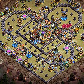 Die Anti 3 Sterne Clan War Base RH18 + Link, Anti Alles 2026 - COC Rathaus Level 18 Kriegsbase (CK / CW) - #147