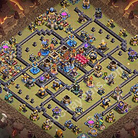 TH18 War Base Plan with Link, Copy Town Hall 18 CWL Design 2026, #151