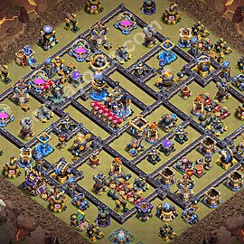 Die Anti 3 Sterne Clan War Base RH18 + Link 2026 - COC Rathaus Level 18 Kriegsbase (CK / CW) - #152