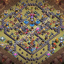 TH18 Anti 3 Stars CWL War Base Plan with Link, Copy Town Hall 18 Design 2026, #155