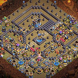 Die Anti 3 Sterne Clan War Base RH18 + Link, Anti Alles 2026 - COC Rathaus Level 18 Kriegsbase (CK / CW) - #161