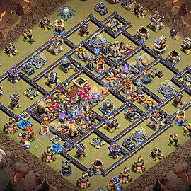 TH18 Anti 3 Stars CWL War Base Plan with Link, Copy Town Hall 18 Design 2026, #169