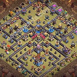 TH18 Anti 3 Stars CWL War Base Plan with Link, Copy Town Hall 18 Design 2026, #173
