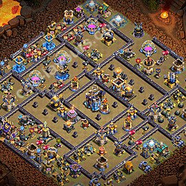 TH18 Anti 2 Stars CWL War Base Plan with Link, Copy Town Hall 18 Design 2026, #179