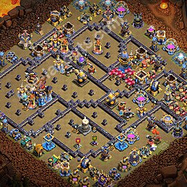 TH18 Anti 3 Stars CWL War Base Plan with Link, Anti Everything, Copy Town Hall 18 Design 2026, #183
