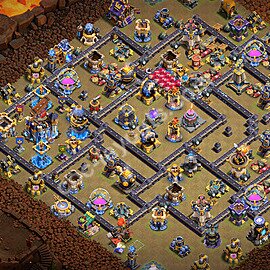 TH18 War Base Plan with Link, Copy Town Hall 18 CWL Design 2026, #184