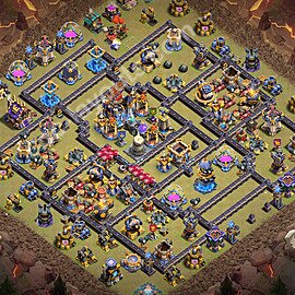 Municipio livello 18 Base di Guerra + Link - Anti 3 Stelle Disposizione Villaggio COC 2026 TH18 - #190