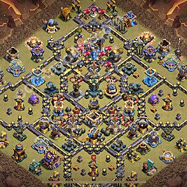 Die Anti 3 Sterne Clan War Base RH18 + Link 2026 - COC Rathaus Level 18 Kriegsbase (CK / CW) - #27