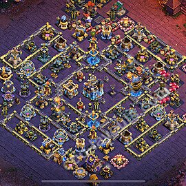 Ustawienie baza wojskowa TH18 z linkiem - Ratusz poziom 18 - COC 2026 - #29