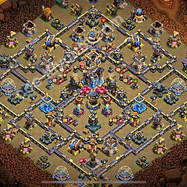 Ustawienie baza wojskowa TH18 z linkiem - Ratusz poziom 18 - COC 2026 - #32