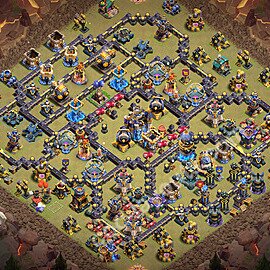 TH18 Anti 3 Stars CWL War Base Plan with Link, Copy Town Hall 18 Design 2026, #4