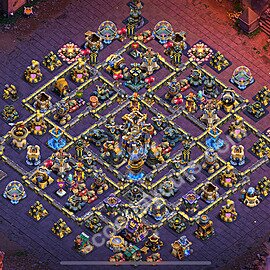 Ustawienie baza wojskowa TH18 z linkiem, Anty Powietrze / Electro Smok - Ratusz poziom 18 - COC 2026 - #46