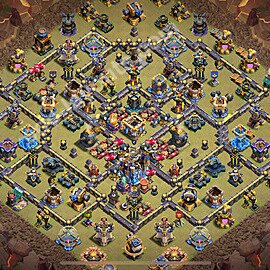 Ustawienie baza wojskowa TH18 z linkiem, Anty Wszystko - Ratusz poziom 18 - COC 2026 - #50