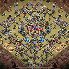TH18 Anti 2 Stars CWL War Base Plan with Link, Copy Town Hall 18 Design 2026, #53