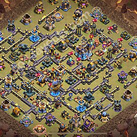 TH18 War Base Plan with Link, Anti Air / Electro Dragon, Copy Town Hall 18 CWL Design 2026, #57