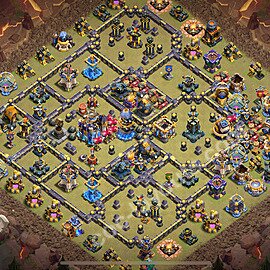 TH18 War Base Plan with Link, Copy Town Hall 18 CWL Design 2026, #58
