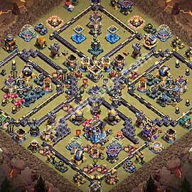 TH18 Anti 2 Stars CWL War Base Plan with Link, Copy Town Hall 18 Design 2026, #6