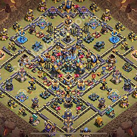 Top Base de Guerre HDV 18 + Lien (Link), Hybride 2026 gdc - Hôtel de Ville 18 Base Copier - #67