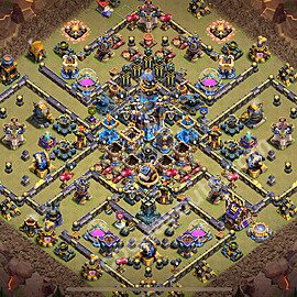 Ustawienie baza wojskowa TH18 z linkiem, Hybrydowy - Ratusz poziom 18 - COC 2026 - #68