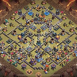 TH18 Anti 3 Stars CWL War Base Plan with Link, Anti Air / Electro Dragon, Copy Town Hall 18 Design 2026, #70